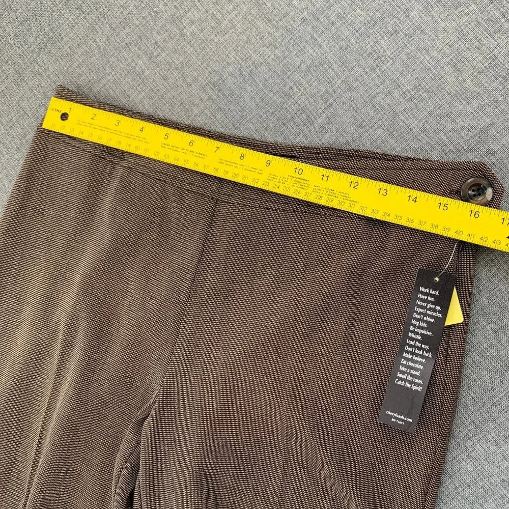 Brand New Windridge Cheryl Nash Tweed Dress Pants Brown Tan Size‎ 6